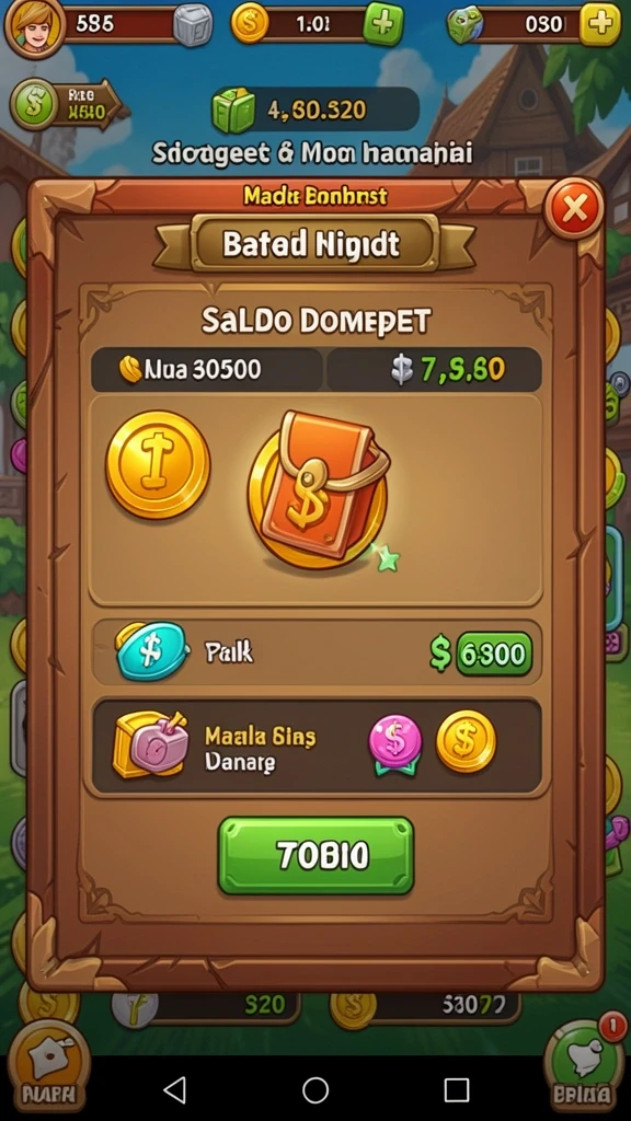 buah4d - Screenshot level pertama dengan tantangan seru.