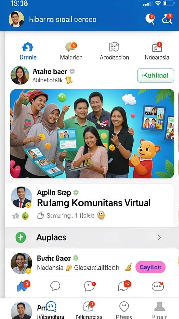 c789 - Tampilan awal yang menarik dengan karakter-karakter unik.