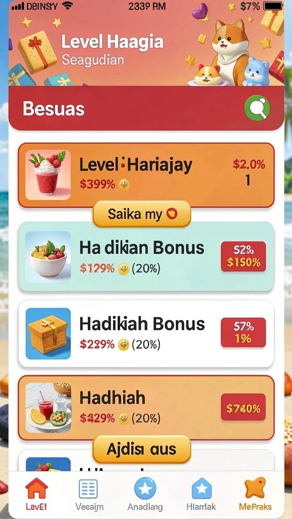 idrrp - Tangkapan layar dari level baru dengan berbagai rintangan.